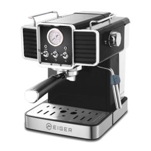 Eiger Romeo Series 2-Cup Espresso Machine with 15 Bar Italian Ulka Pump